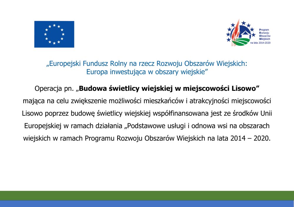 Świetlica w Lisowie - koniec prac budowlanych