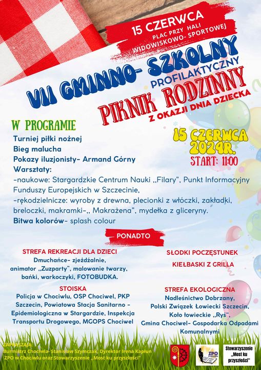 Zapraszamy na piknik profilaktyczny z okazji Dnia Dziecka